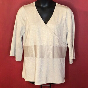 EVIE WOMAN SILK GLITTER SWEATER SIZE 2X
